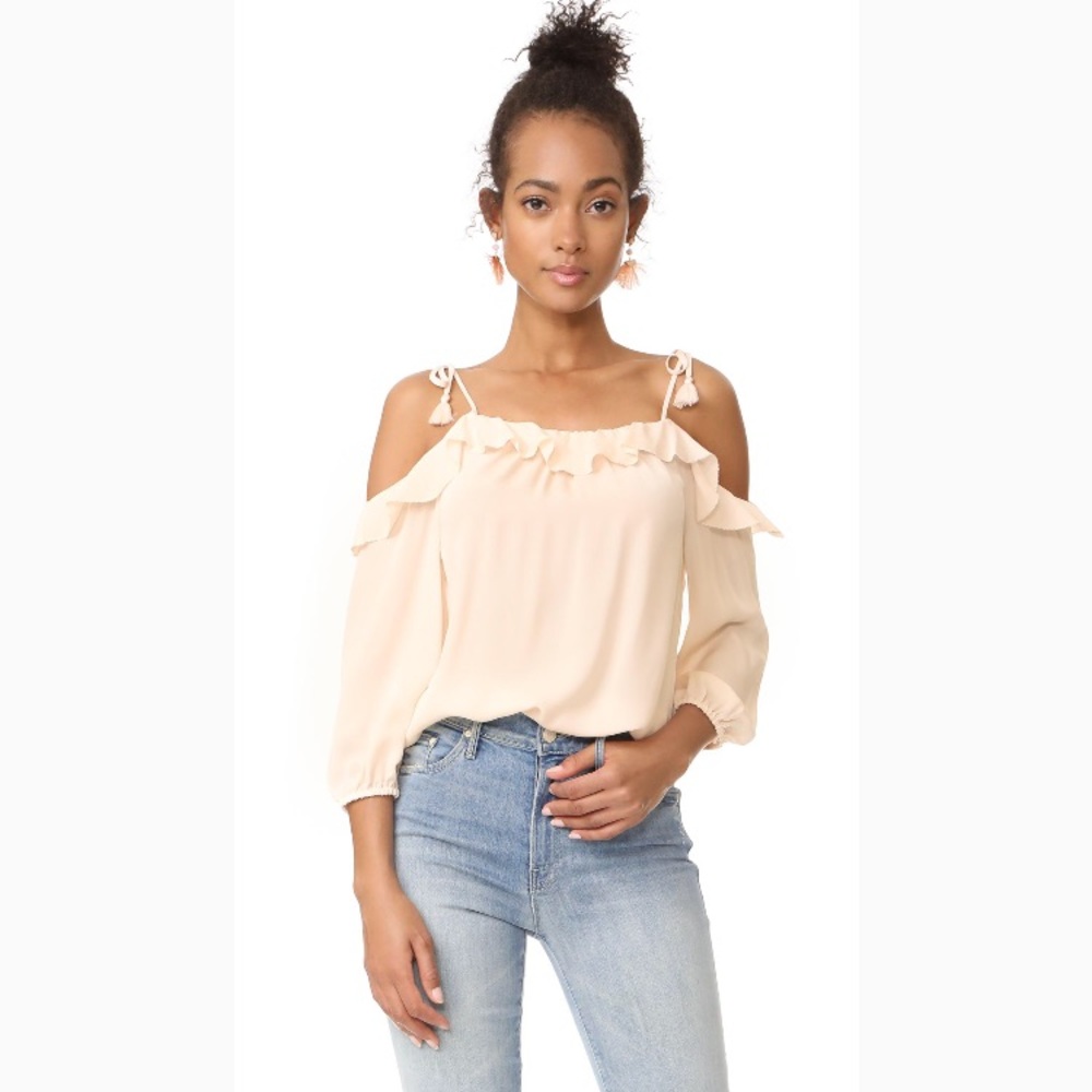🆕✨Joie Eukene Ruffle Cold Shoulder Blouse